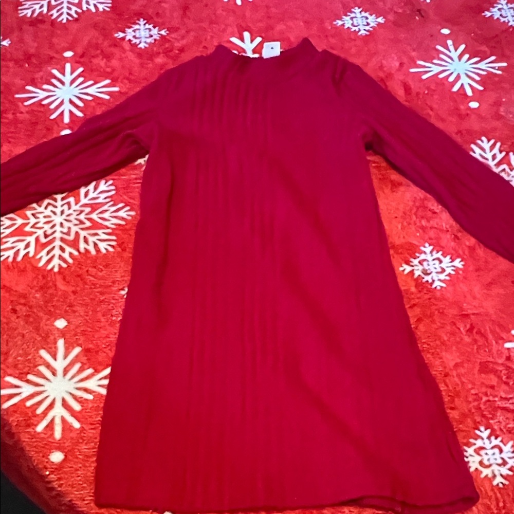 SHEIN Vibrant Red Kids Casual Dress